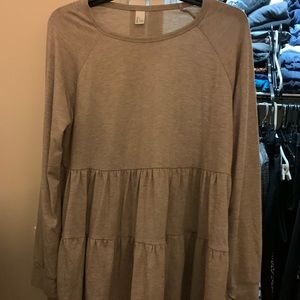 Beige tunic style top